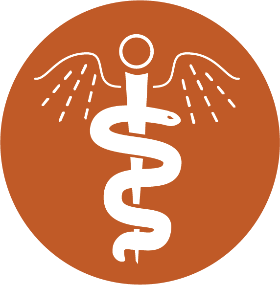 Medical orange icon
