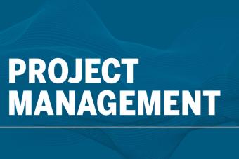 text graphic that says project management